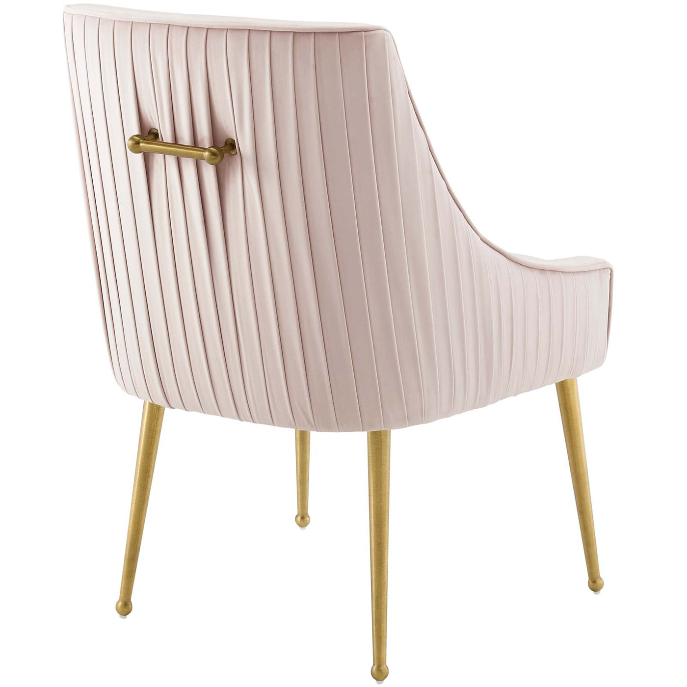 Fae Pleated Dining Chair Blush