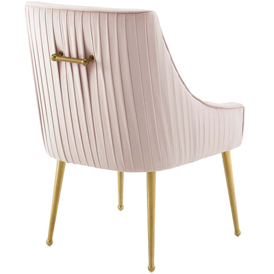 Fae Pleated Dining Chair Blush