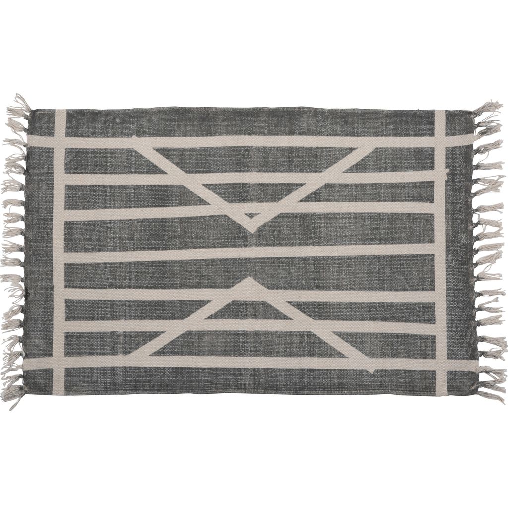 Block Print Accent Rug- Geo