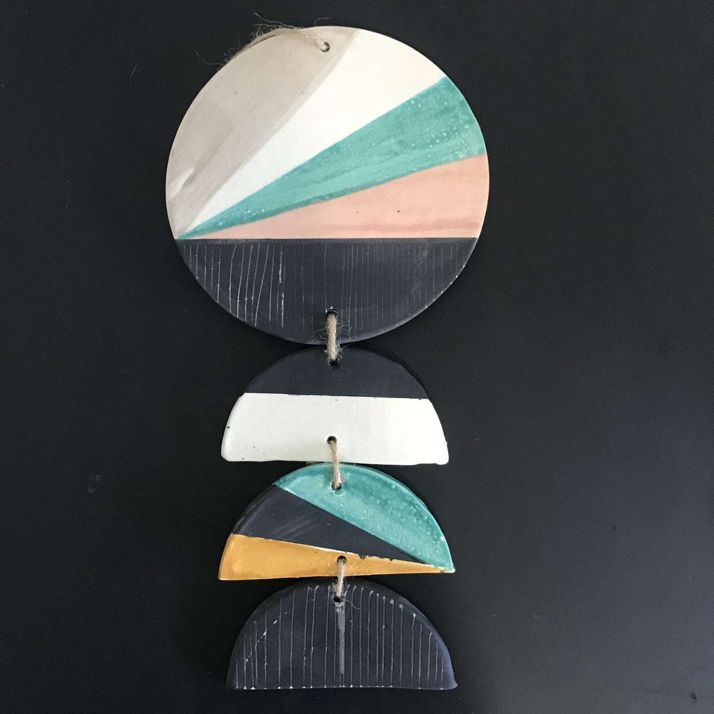 Cali Vibes Stoneware Pottery Wall Hanging No. 1