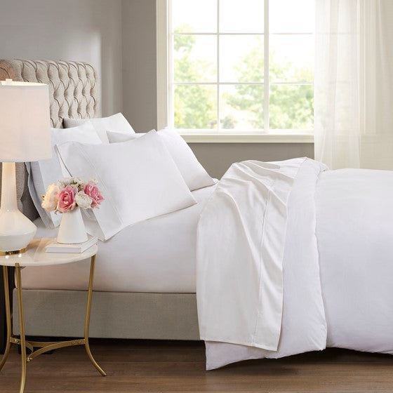 Cooling Cotton Blend 4 PC Sheet Set