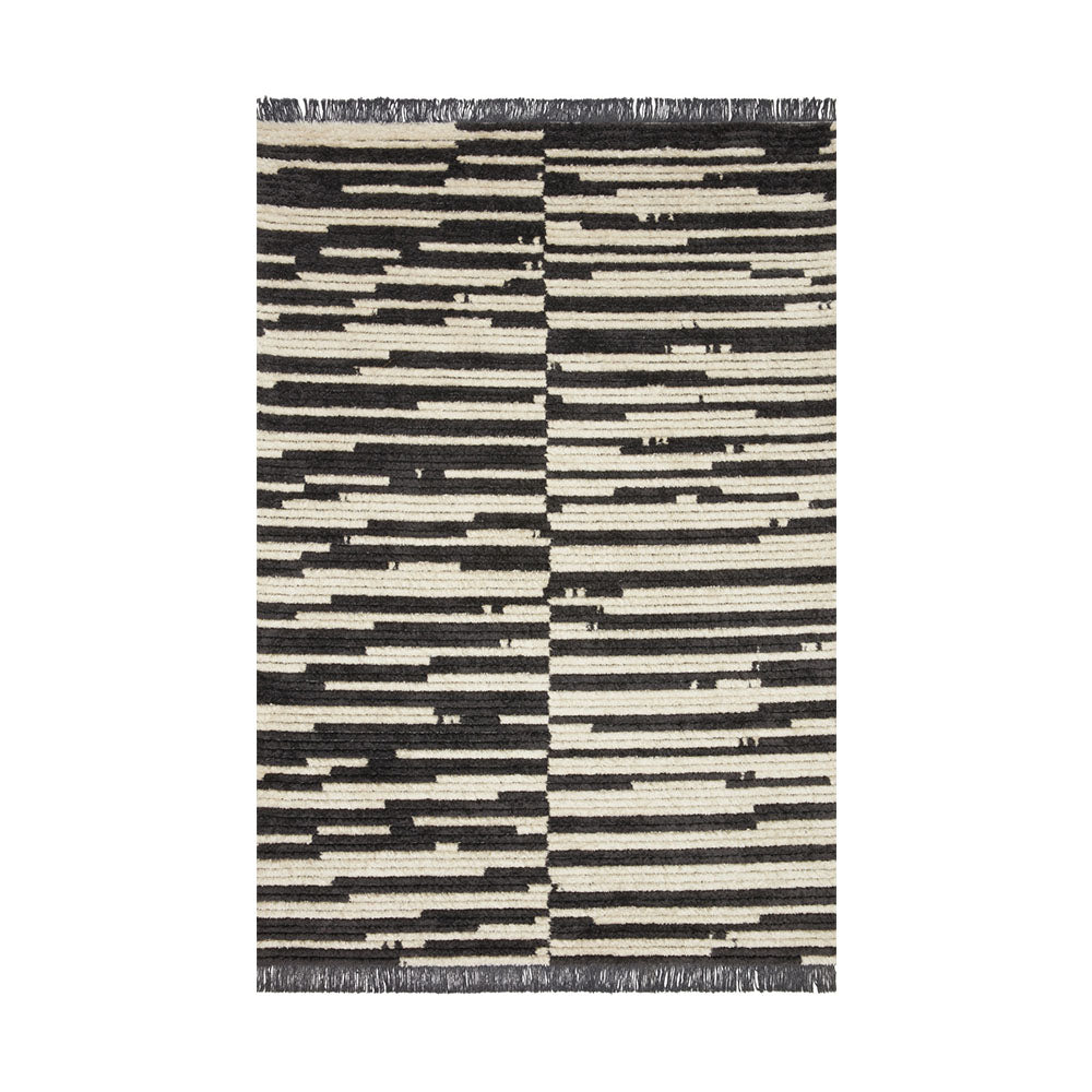 Alice Rug Cream / Charcoal