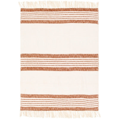 Stripe Throw- Burnt Orange