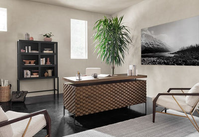 RAFFAEL DESK-ANTIQUE BROWN