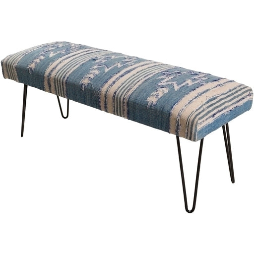 Dhurrie Bench- Blue