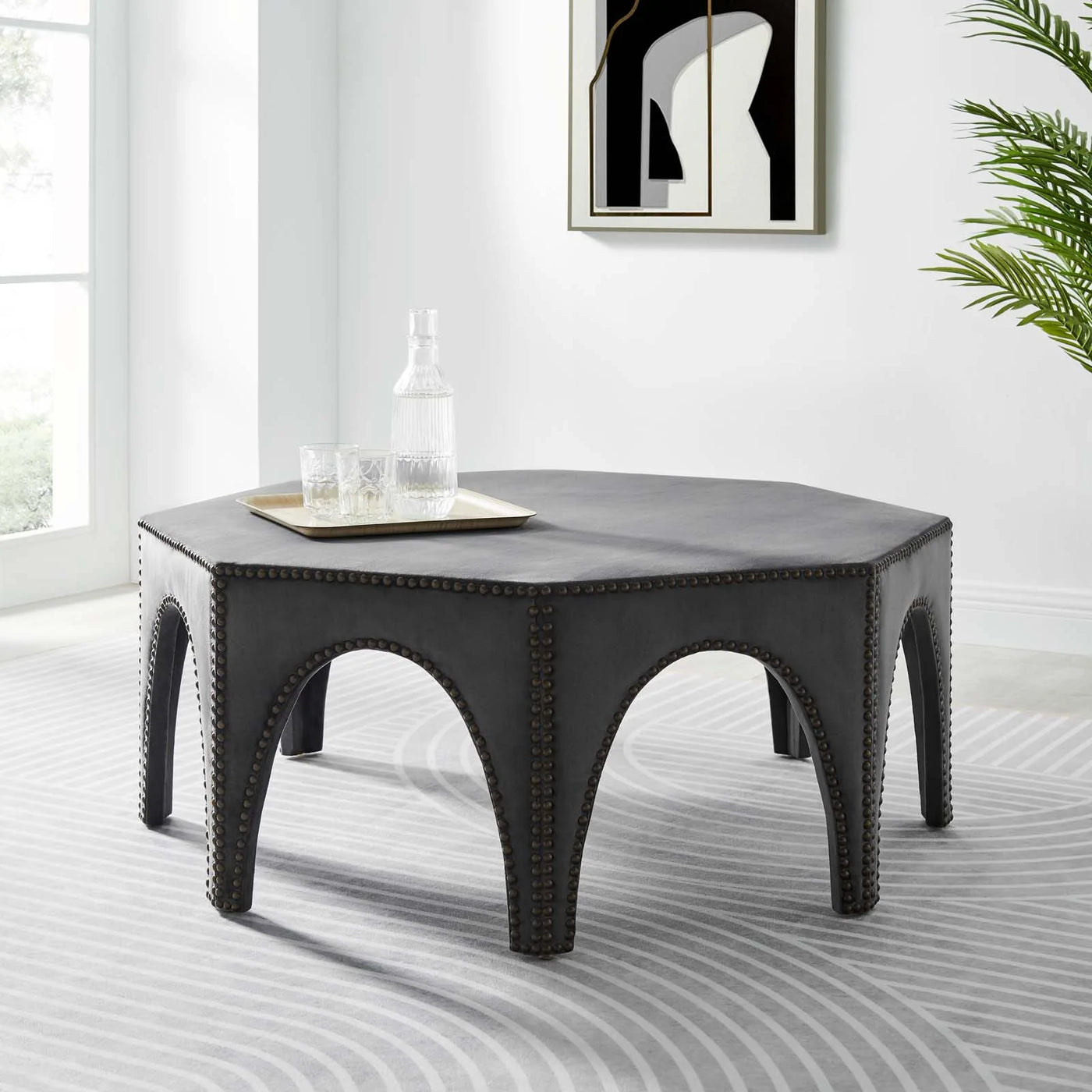 Victory Performance Velvet Ottoman