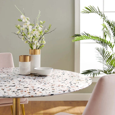 Lippa 47" Round Terrazzo Dining Table