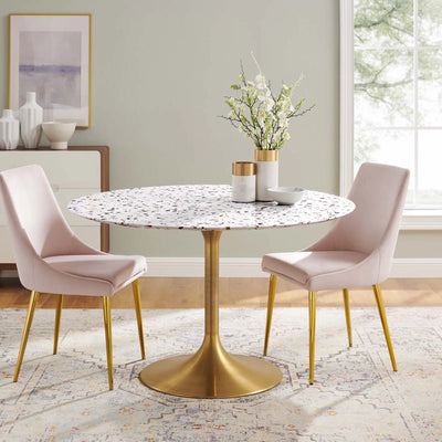 Lippa 47" Round Terrazzo Dining Table