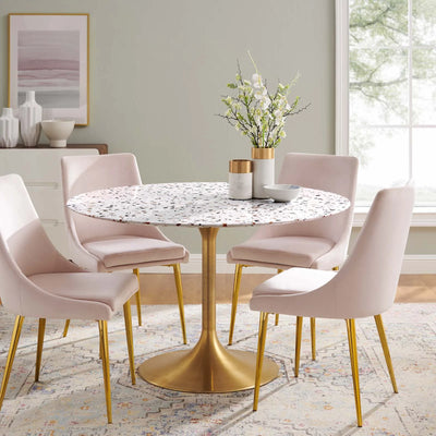 Lippa 47" Round Terrazzo Dining Table