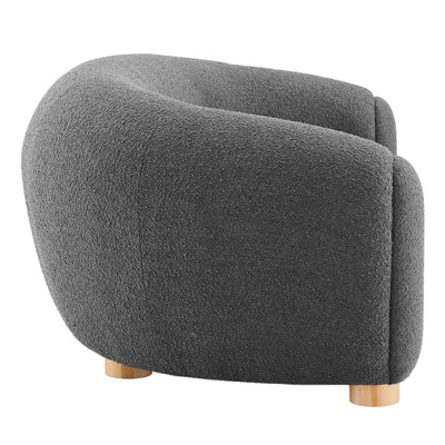 Abundant Boucle Upholstered Fabric Sofa