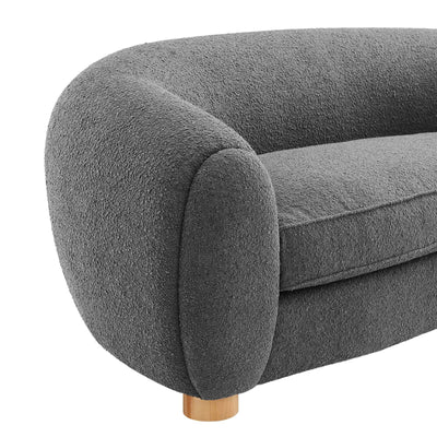 Abundant Boucle Upholstered Fabric Sofa