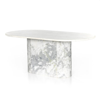Fluted Marble Dining Table