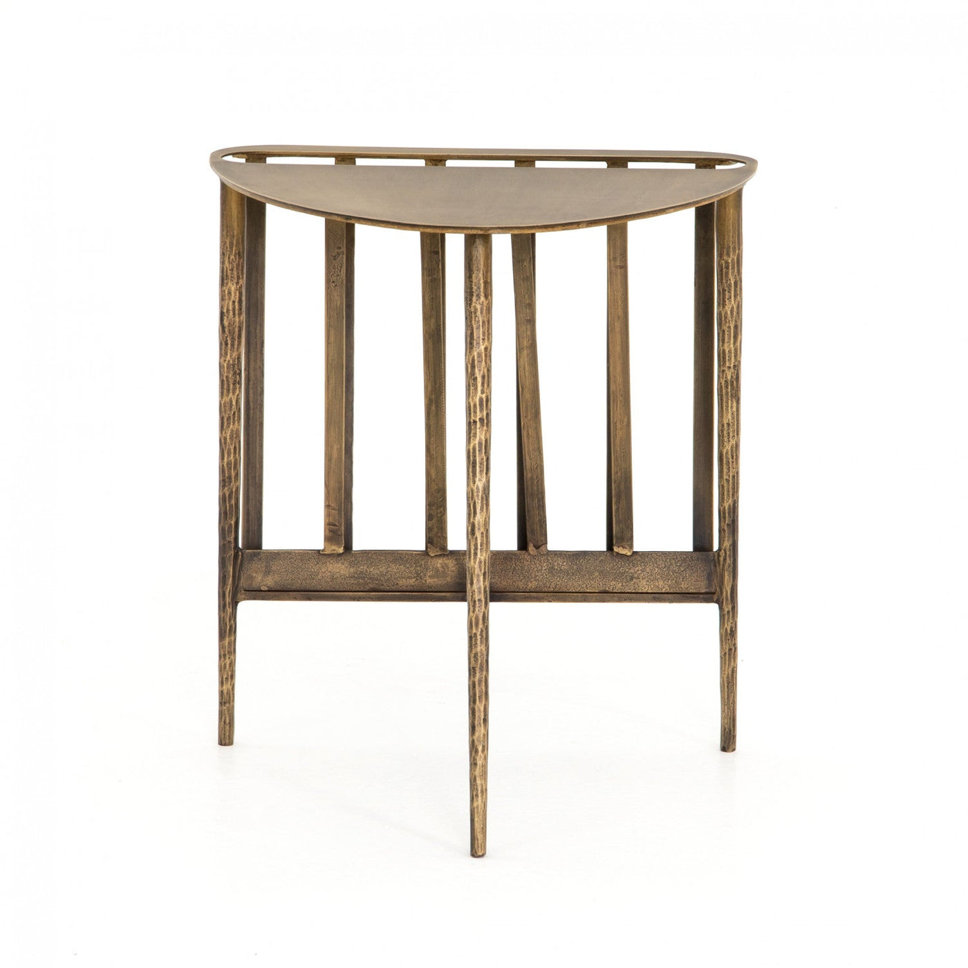 HARRELL END TABLE-AGED BRASS