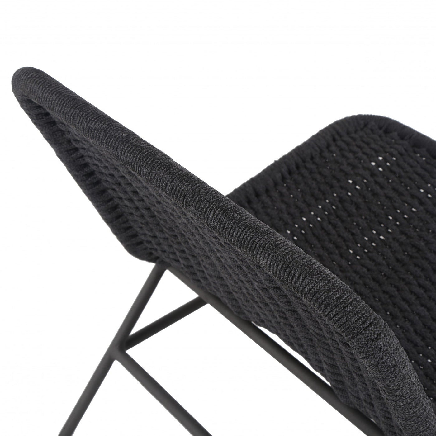 BRUNO OUTDOOR CHAIR-DARK GREY ROPE