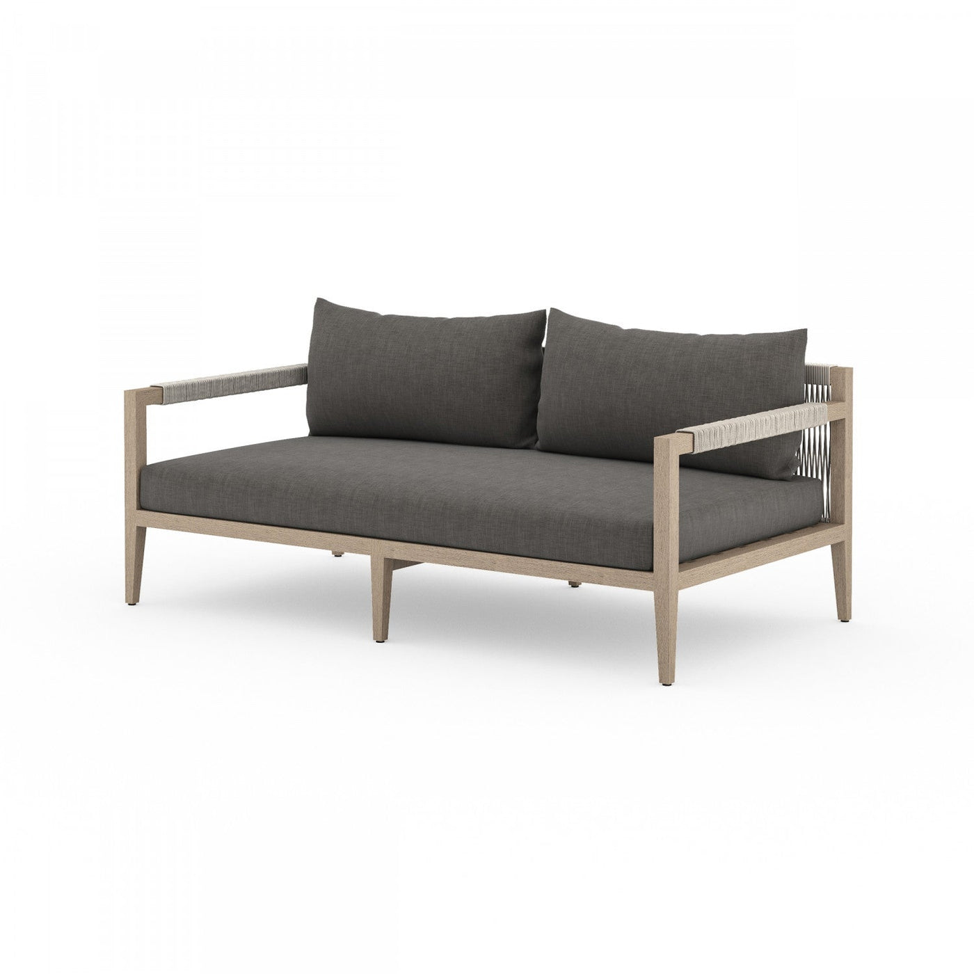 SHERWOOD OUTDOOR SOFA, WASHED BROWN