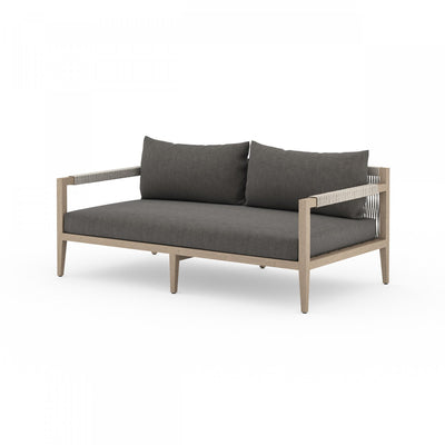 SHERWOOD OUTDOOR SOFA, WASHED BROWN