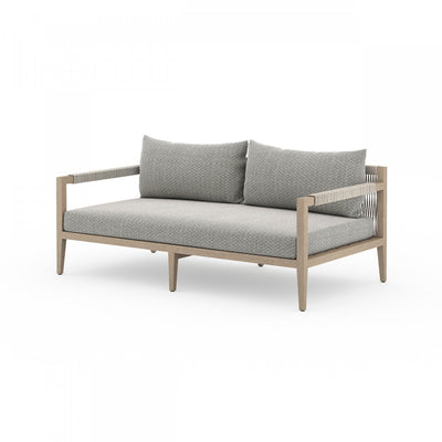 SHERWOOD OUTDOOR SOFA, WASHED BROWN