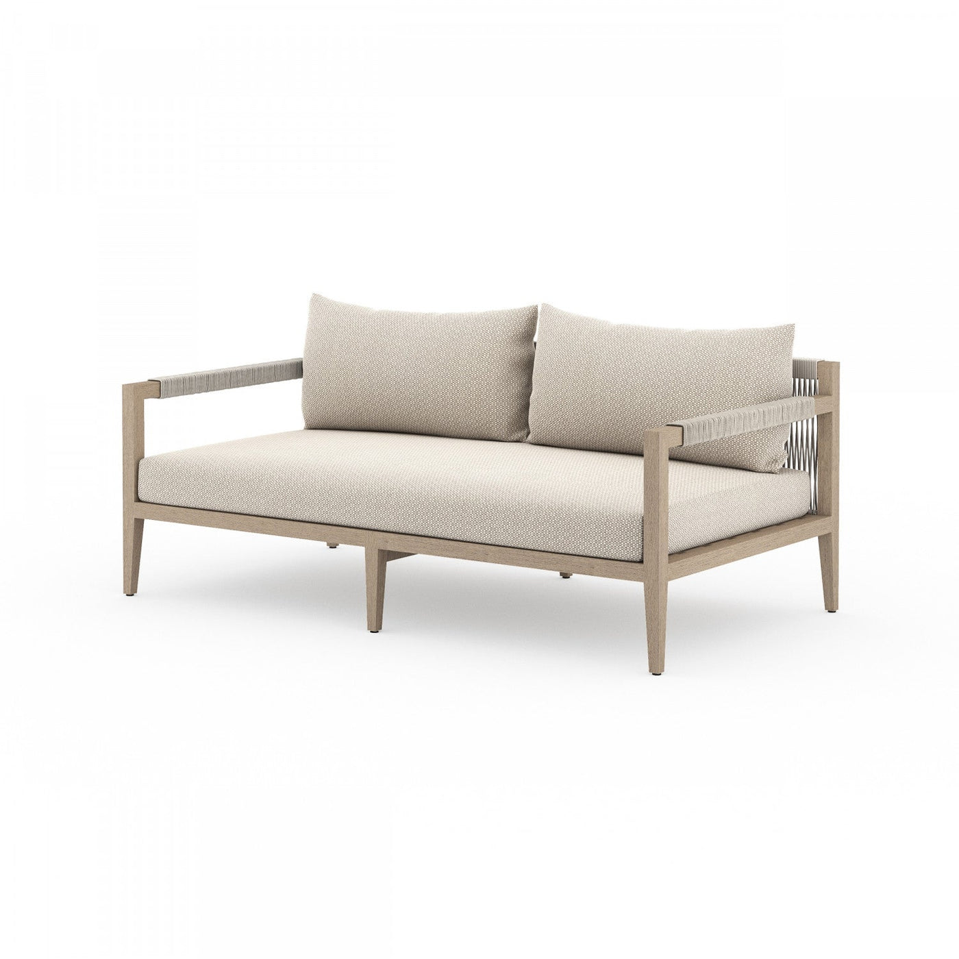 SHERWOOD OUTDOOR SOFA, WASHED BROWN
