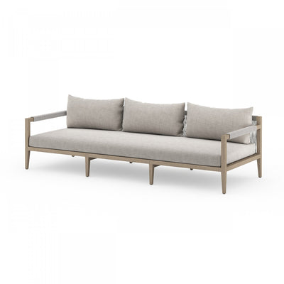 SHERWOOD OUTDOOR SOFA, WASHED BROWN