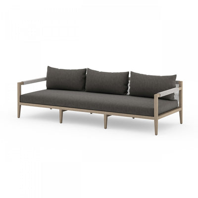 SHERWOOD OUTDOOR SOFA, WASHED BROWN