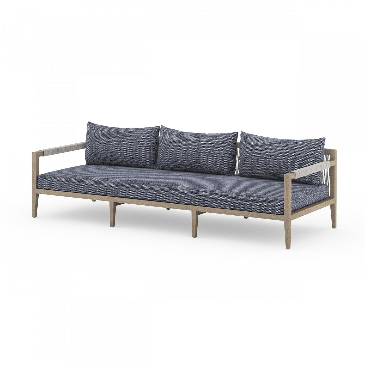 SHERWOOD OUTDOOR SOFA, WASHED BROWN