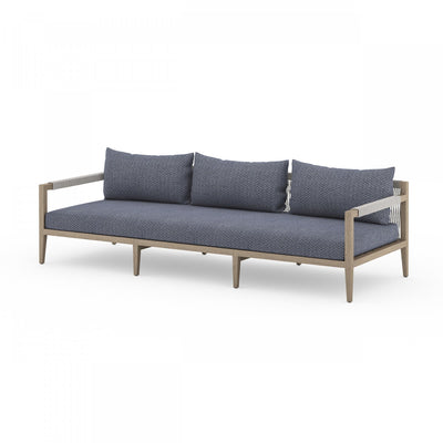 SHERWOOD OUTDOOR SOFA, WASHED BROWN