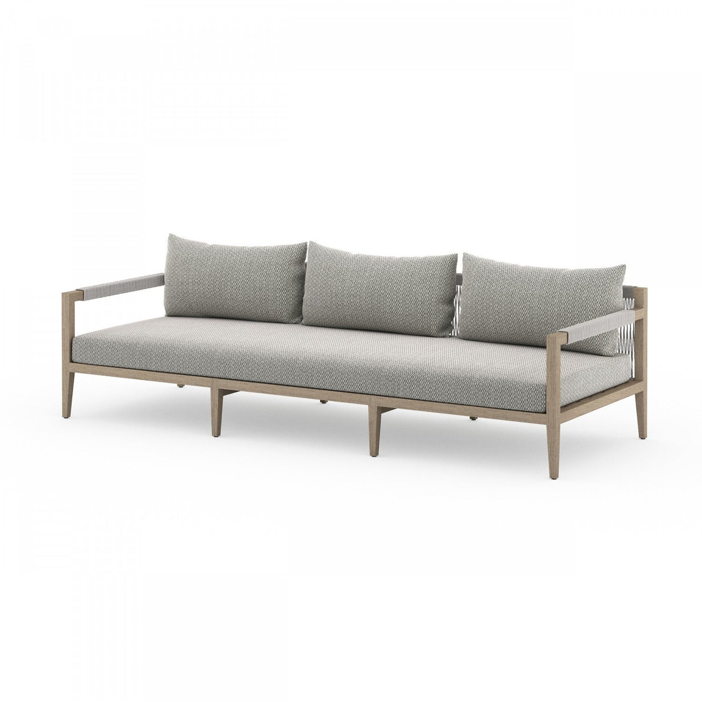 SHERWOOD OUTDOOR SOFA, WASHED BROWN