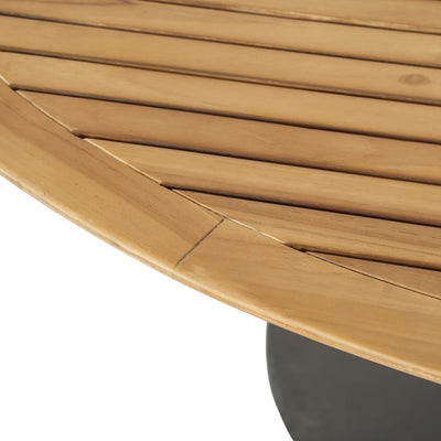 REINA OUTDOOR DINING TABLE-54"-NAT TEAK