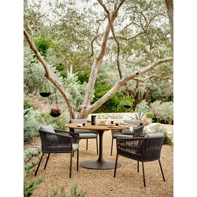 REINA OUTDOOR DINING TABLE-54"-NAT TEAK