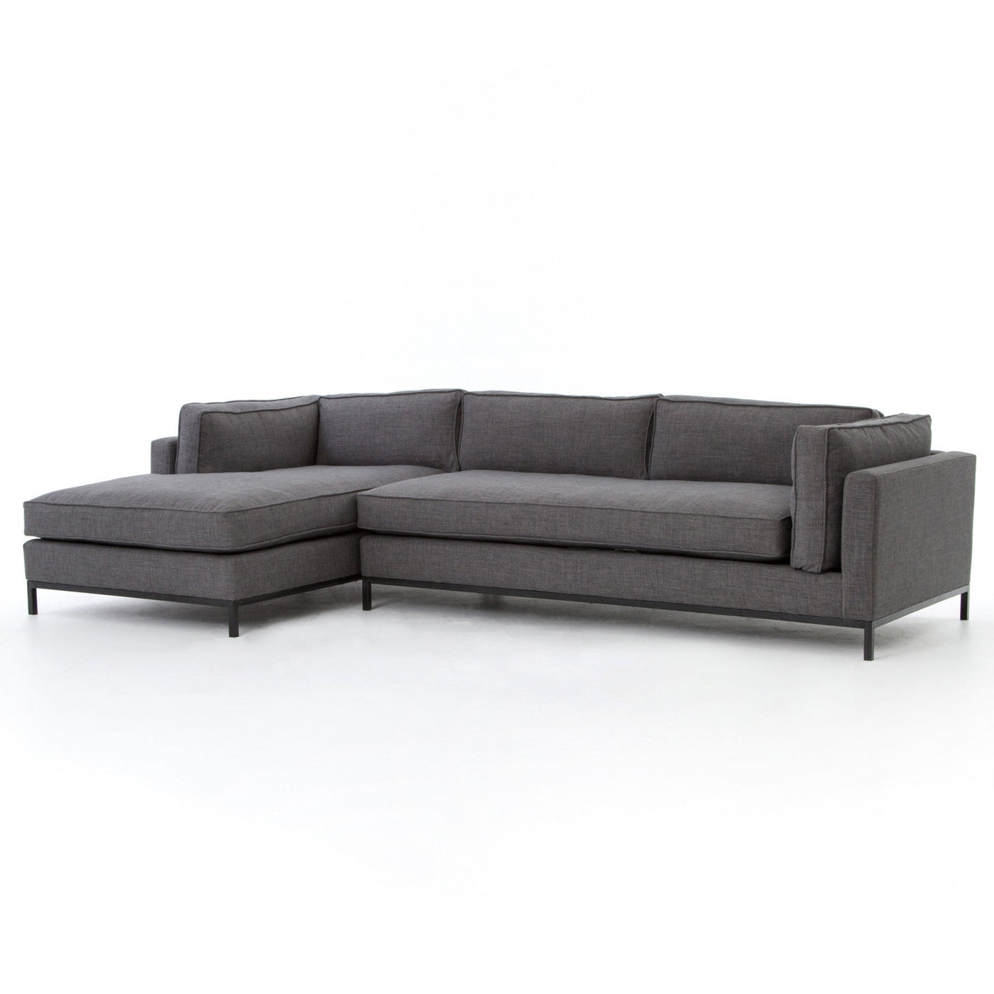 Grant Sectional Sofa with LEFT Chaise - Charcoal