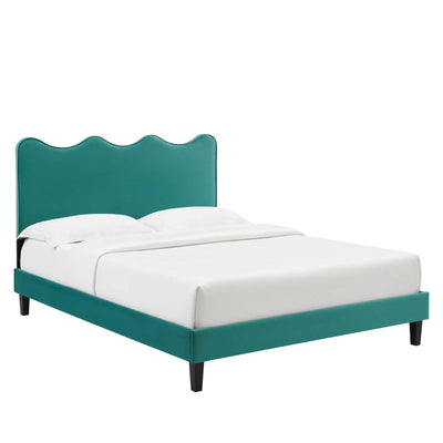 Current Performance Velvet Platform Bed