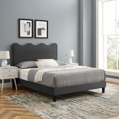 Current Performance Velvet Platform Bed