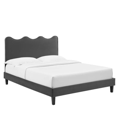 Current Performance Velvet Platform Bed