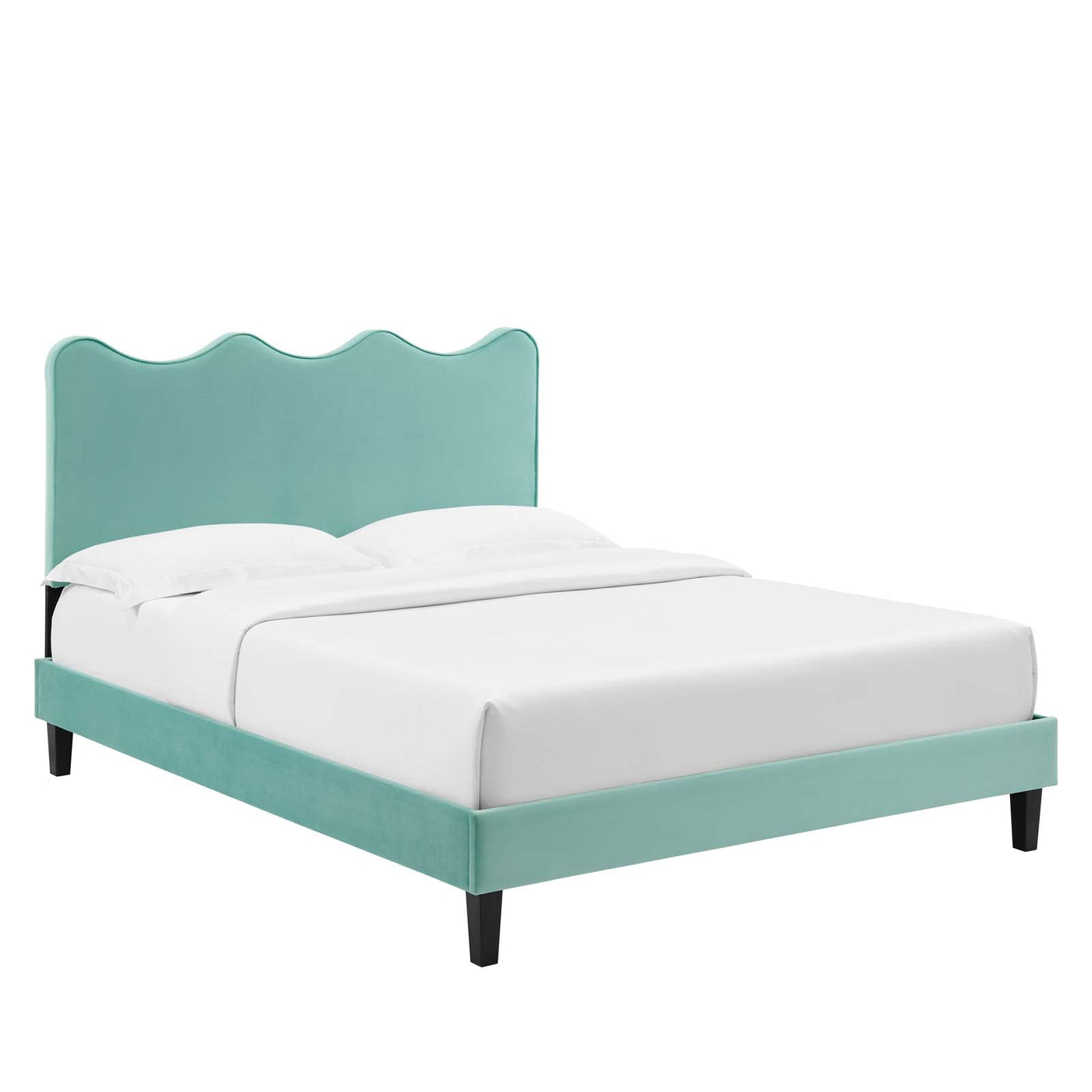 Current Performance Velvet Platform Bed