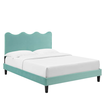 Current Performance Velvet Platform Bed