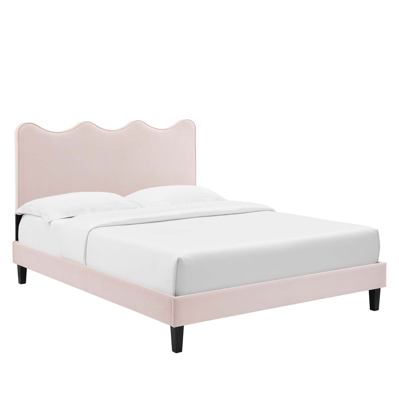 Current Performance Velvet Platform Bed