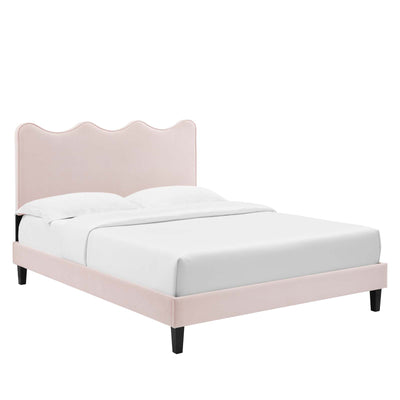 Current Performance Velvet Platform Bed