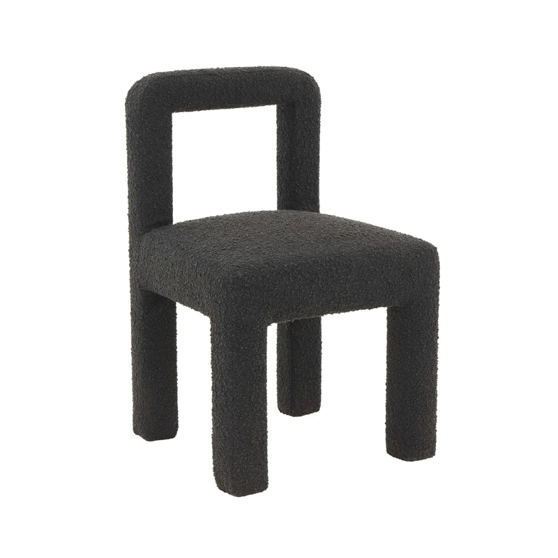 Nova Black Boucle Dining Chair