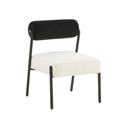 JOLIEN CREAM VELVET ACCENT CHAIR