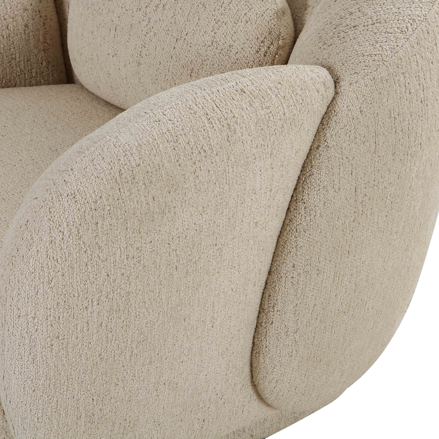 Misty Cream Boucle Accent Chair