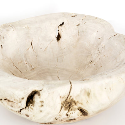 RECLAIMED WOOD BOWL-IVORY