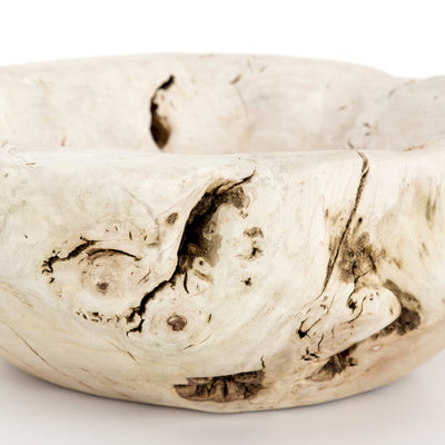 RECLAIMED WOOD BOWL-IVORY