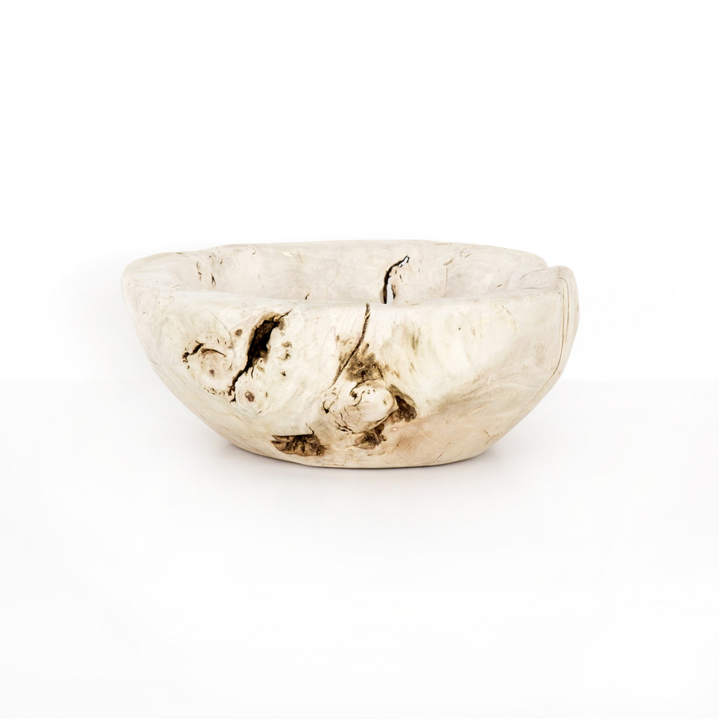 RECLAIMED WOOD BOWL-IVORY