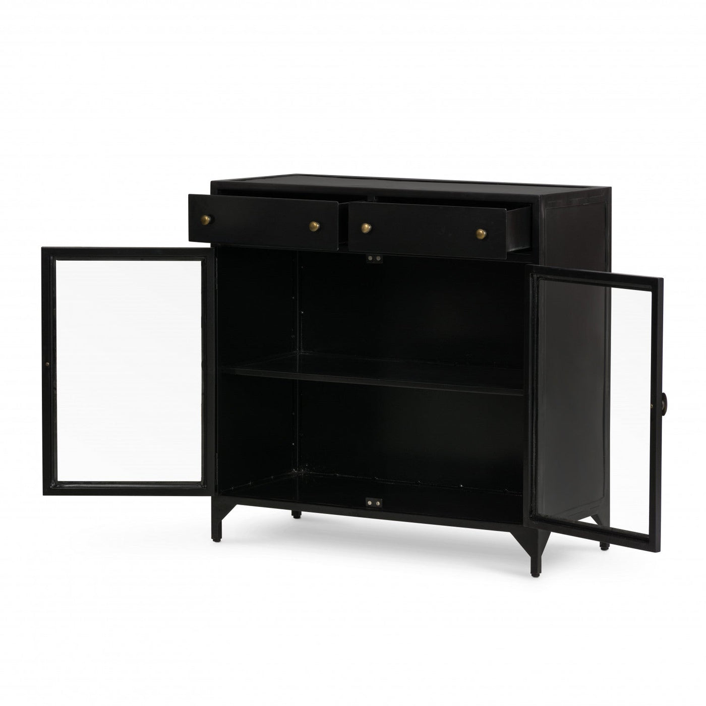 SHADOW BOX SMALL CABINET,BLACK