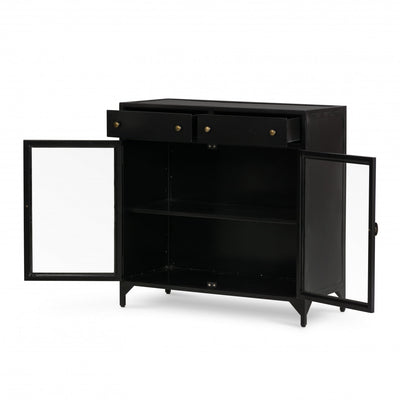 SHADOW BOX SMALL CABINET,BLACK