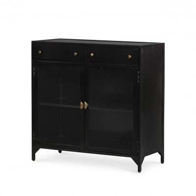 SHADOW BOX SMALL CABINET,BLACK