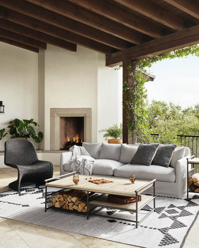 Dade Outdoor Sofa- Stone Gray