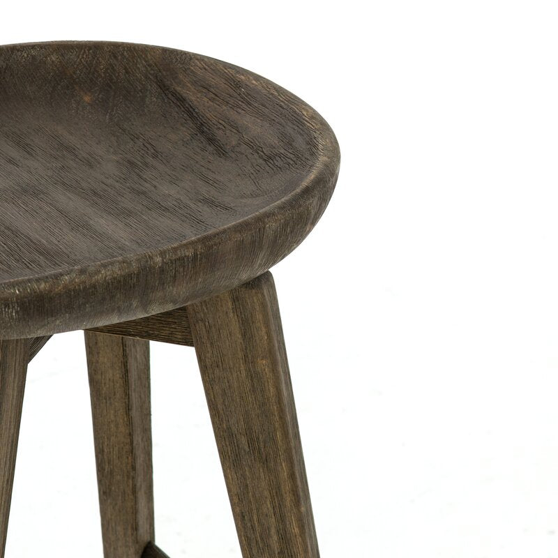 Wood Swivel Stool