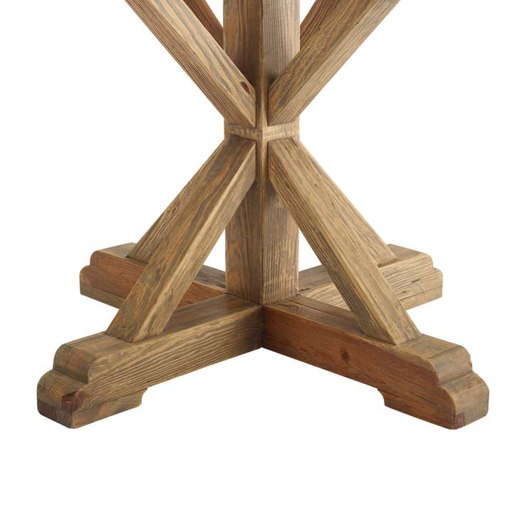 X Base Round Farm Dining Table