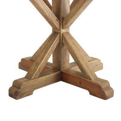 X Base Round Farm Dining Table